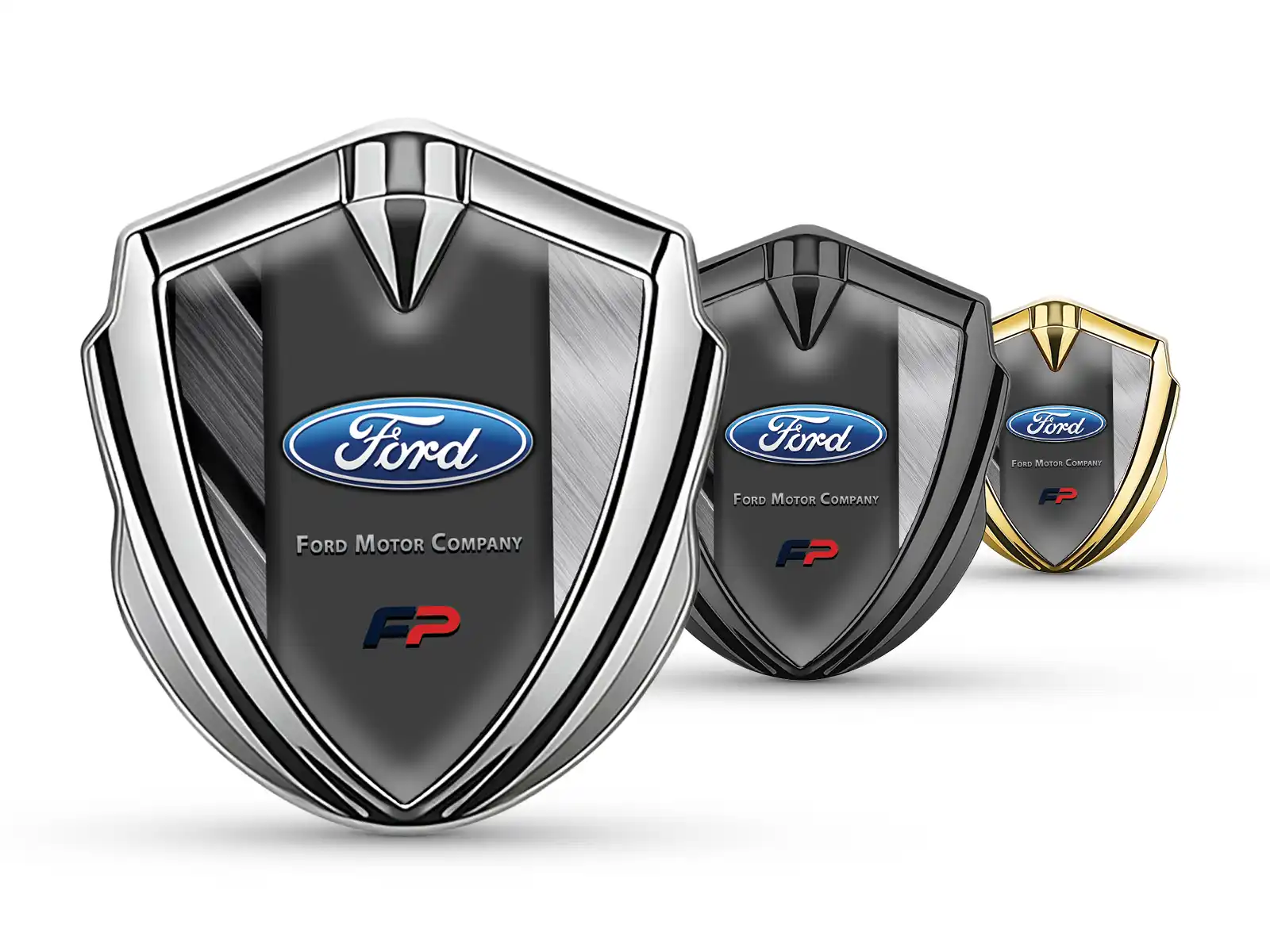 Ford Emblem Silikon Abzeichen Renn Look Glänzend Finish